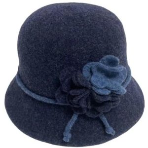 Cloche Hat - Boiled Wool Cloche Hat