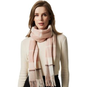 100% Cashmere 2025 Winter Women's Scarf with Fringed Edge, Warm, Soft and Lightweight