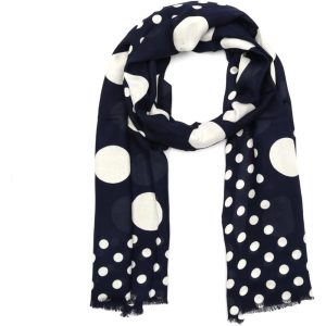 Women's Breezy Dot Viscose Oblong Scarf, Stylish & Lightweight Fashion Accessory